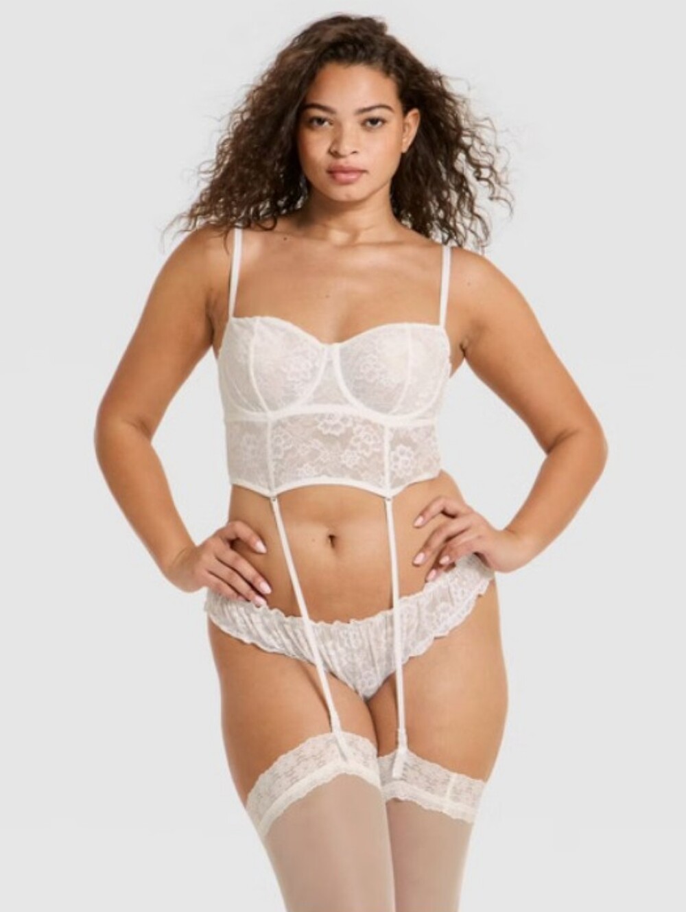 Wild Fable Lace Garter Bustier